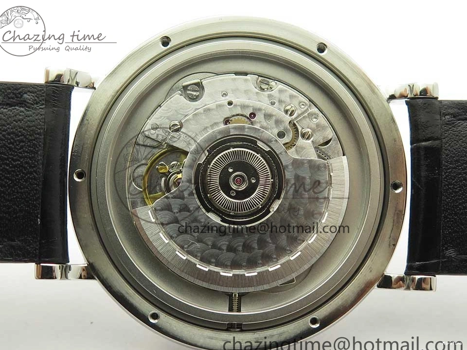 MIROTIME 0217 Portofino Automatic SS FKF 1:1 Best Edition White Dial SS Markers on Black Leather Strap A QuickDry 7138